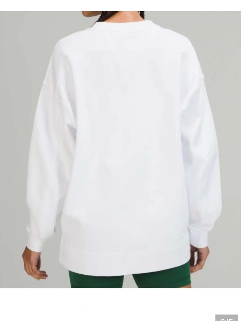 Lululemon Perfectly Oversized Graphic Crewneck ~ Best for Size 8 ~ White